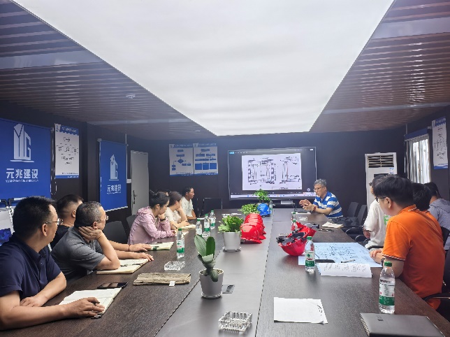公司总经理陈为民赴施工现场 开展专项技术交流